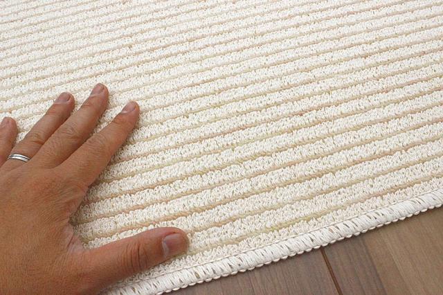 カーペット コットン 6畳 六畳 ラグ 綿混 国産 天然素材 絨毯 アイボリー 折り畳み式 江戸間 261 352cm コットンメリット６畳の通販はau Pay マーケット じゅうたん ラグ マット専門 大漁カーペット Au Pay マーケット店