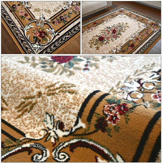 カーペット ラグ ベルギー 絨毯 じゅうたん 約 10畳 340x440cm 丸巻き アンティーク デザインラグ 当社在庫 ■オシリス7420／３４０×４４０_4