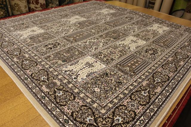 日本製 カーペット 約 4.5畳 絨毯 ラグ 240×240cm モケット織り 洗える 抗菌 防臭 ベージュ ワイン OSM 【サンレモ 240×240】_2