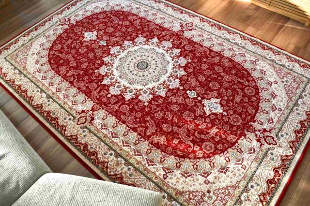 絨毯 おしゃれ ウール100％ ラグ ラグマット 6畳 240×340cm カーペット