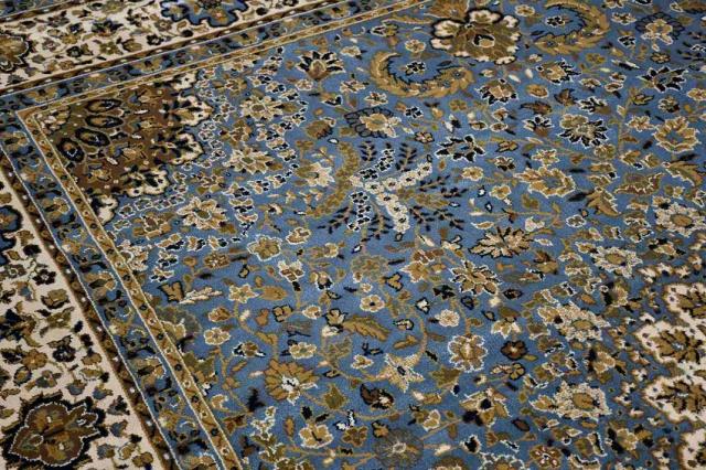 絨毯 じゅうたん 4.5畳 ラグ 240×240cm 正方形 おしゃれ ラグマット アンティーク クラシック 防炎 ウィルトン 厚手 青 ブルー グリーン レッド 赤 全3カラー 当社在庫 【カララ 240×240】_9