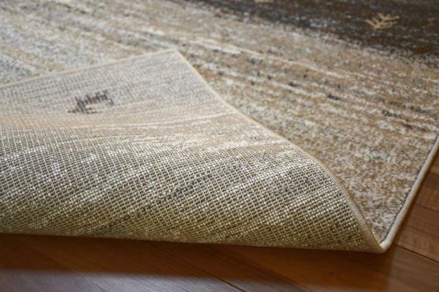 ラグマット 3畳 厚手 ラグ 200×250 カーペット ギャッベ柄 北欧モダン おしゃれ かわいい デザインラグ じゅうたん ウィルトン グレー ブラウン CNL 【ゴイアン 200×250cm】 床暖対応_8