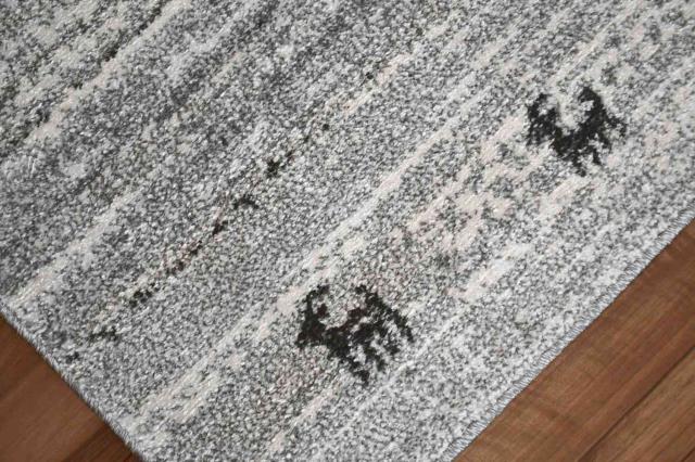 ラグマット 3畳 厚手 ラグ 200×250 カーペット ギャッベ柄 北欧モダン おしゃれ かわいい デザインラグ じゅうたん ウィルトン グレー ブラウン CNL 【ゴイアン 200×250cm】 床暖対応_13