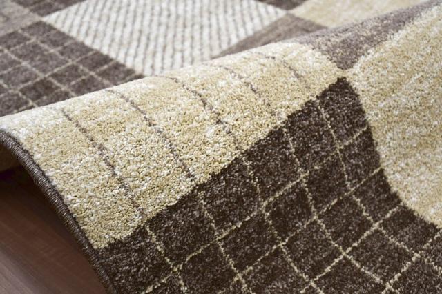 ラグマット 北欧 モダン おしゃれ 絨毯 6畳 240×330cm 絨毯 じゅうたん ウィルトン 厚手 ブルー ベージュ カジュアル 当社在庫 【パミ ２４０×３３０】 約六畳 ラグ Pam 240ｘ330 長方形_12
