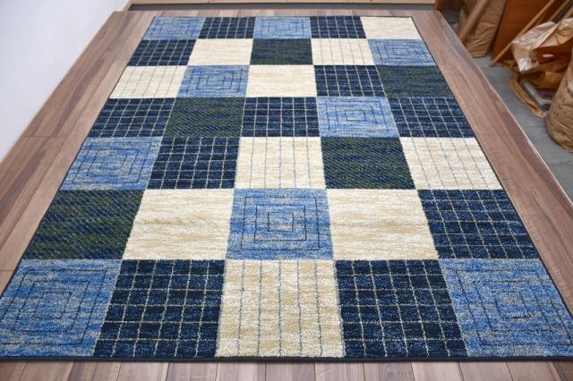 ラグマット 北欧 モダン おしゃれ 絨毯 6畳 240×330cm 絨毯 じゅうたん ウィルトン 厚手 ブルー ベージュ カジュアル 当社在庫 【パミ ２４０×３３０】 約六畳 ラグ Pam 240ｘ330 長方形_2