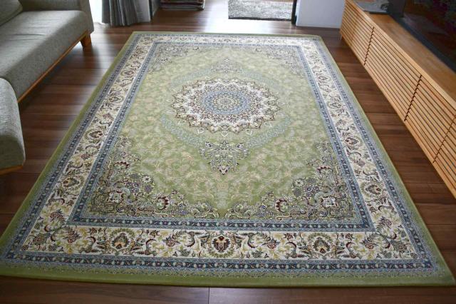 絨毯 ラグ カーペット 3畳 200×250cm おしゃれ 高級 140万ノット 厚手 防炎 クラシック アンティーク 柄 ウィルトン オリジナル デザインラグ 当社在庫 【ヴィアナ 200×250】_18