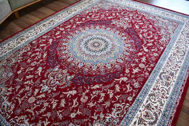 絨毯 ラグ カーペット 約4.5畳 240×240cm サイズ おしゃれ 140万ノット 厚手 防炎 クラシック アンティーク 柄 ウィルトン オリジナル デザインラグ 当社在庫 【ヴィアナ 240×240】 正方形_3
