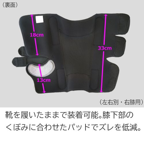 膝サポーター 医療用 変形性膝関節症 ニーケアー・OA3_4