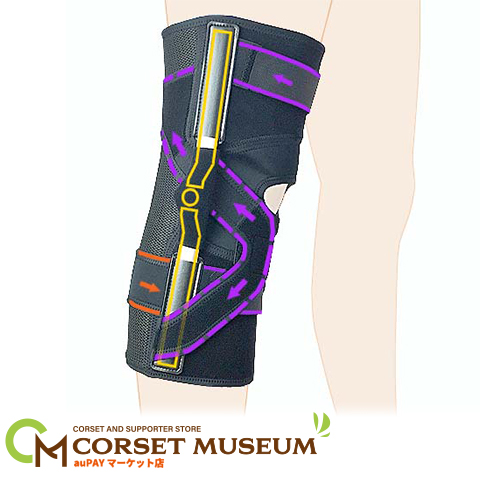 膝サポーター 医療用 前十字靭帯損傷 エクスエイドニーACLの通販はau
