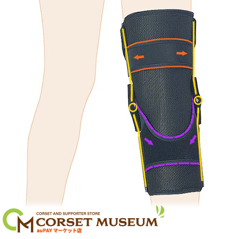 膝サポーター 医療用 後十字靭帯損傷 エクスエイドニーPCLの通販はau