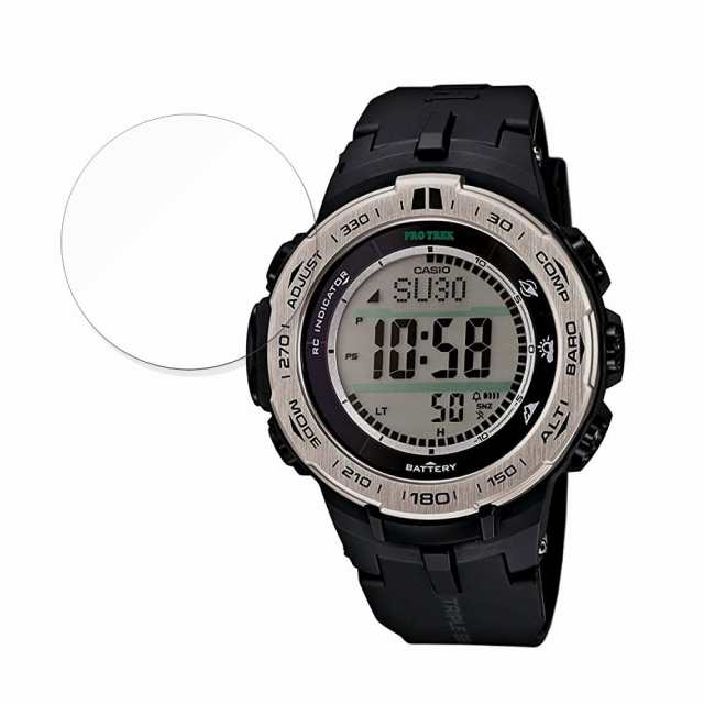 CASIO PRO TREK PRW-3100 用 保護フィルム 【曲面対応 反射低減】 キズ修復 購入人気の新作 