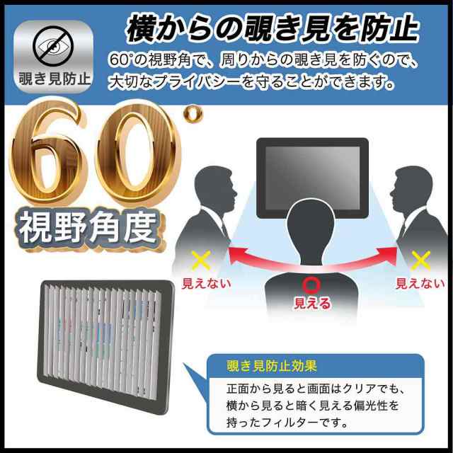 アイリスオーヤマ LUCA tablet TM082M4N1-B 向けの 【180度】 覗き見
