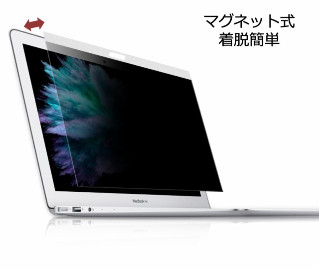 Macbook Air 13インチ 2017年以前旧モデル用 マグネット式 覗き見防止