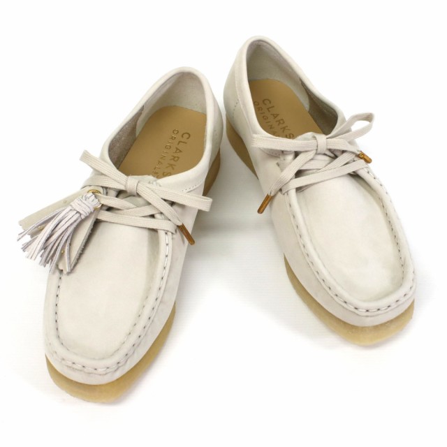 クラークス Clarks レディース ワラビー Wallabee WHITE NUBUCK