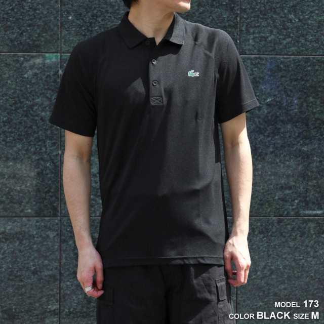 セール開催中最短即日発送LACOSTE 黒ポロシャツ size M ポロシャツ