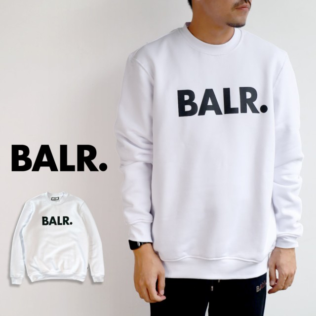 ボーラー メンズ ブランド ロゴ クルーネック スエット トレーナー BALR. LOGO PRINT CREWNECK SWEAT  B1262.1022 スウェット 裏起毛｜au PAY マーケット