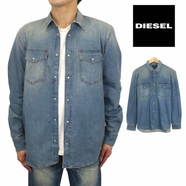 ディーゼル Diesel メンズ 長袖 デニムシャツ ウエスタン D Rooke Camcia 00s1te R9s86 ヴィンテージウォッシュ加工 ブルーの通販はau Pay マーケット Golden West アメカジファッション