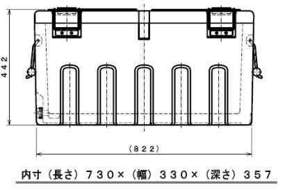 クーラーボックス ダイライト 保冷容器 クールボックス 90型 大型クーラーボックス 外寸：(長さ)836×(幅)449×(高さ)442mm 抜群の保冷効果で、魚、生鮮野菜の鮮度保持に最適です [送料無料]_1