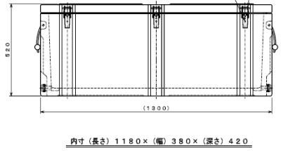 クーラーボックス ダイライト 保冷容器 クールボックス ロング200型 大型クーラーボックス 抜群の保冷効果で、魚、生鮮野菜の鮮度保持に