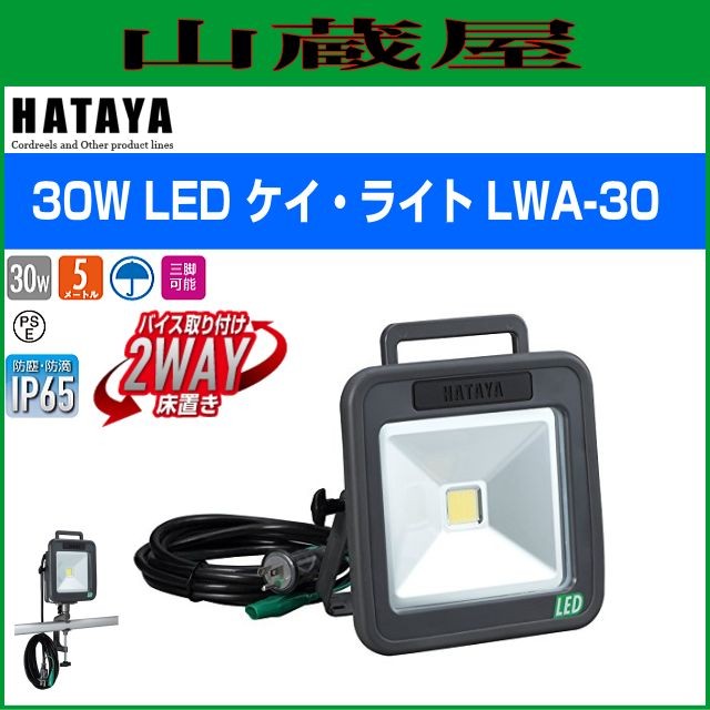 ハタヤリミテッド [HATAYA] 30W AC100V LEDケイ・ライト LWA-30
