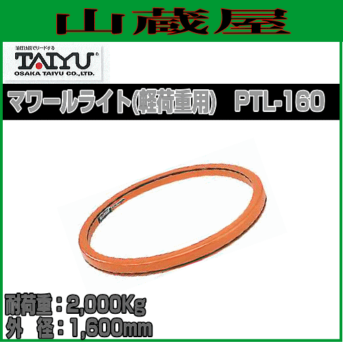 大阪タイユー 回転台 マワールライト(軽荷重用) PTL-160 外径1600mm 耐荷重2000Kgの通販は 91,674円