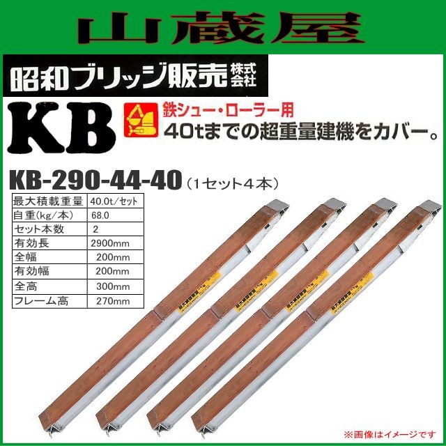 軽銀ブリッジ回路 昭和ブリッジ回路 軽銀ブリッジ回路 KB-290-44-40(1仕かける4本)  組み上げる機械類等 鉄シュー・ローラ専用 最高限度積み上げる掛け目 40.0t 仕かける 小型・中型・大型建機用 巻き・鉄シュー・ゴムシュー用 [受注生み出すこと品]