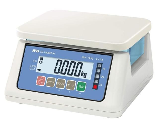 A&D (エー・アンド・デイ) 防塵・防水タイプ SH-15KAWP-BT ひょう量 15kg 検定なし 通信機能付き_1