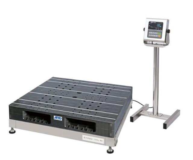 A&D (エー・アンド・デイ) パレット一体型デジタル台はかり 防塵・防水タイプ SN-1200KWP-K ひょう量 1200kg 検定付き_1