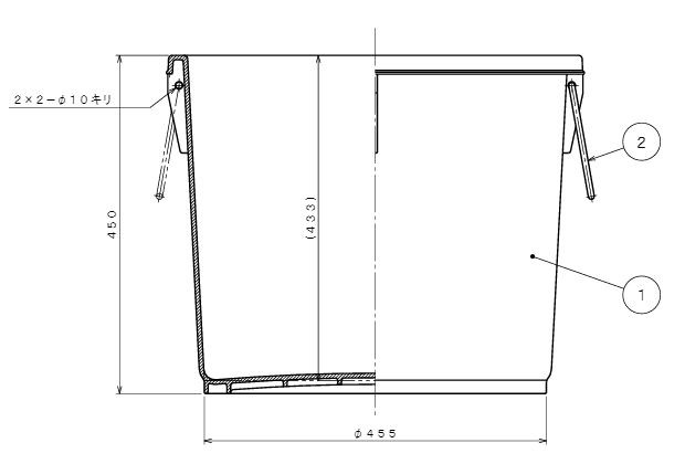 ダイライト T型丸型容器 75L T-75 10個セット 漬物樽、魚の運搬、農薬