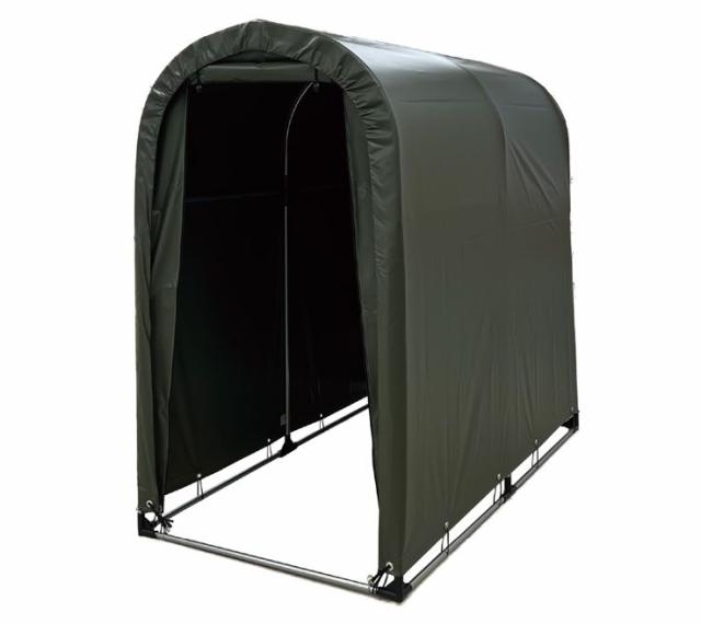 南栄工業 サイクルハウス2台用 ARMY 約0.5坪 間口 0.94m 奥行 1.8m 自転車置場 物置 倉庫_1
