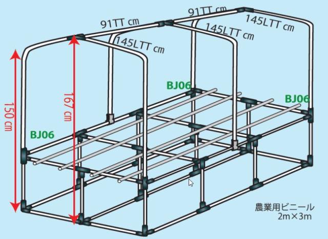 南栄工業 屋根付き育苗箱用架台 RSBS190  育苗用高設台 高さ65cmの高設で作業がラクラク 屋根付きで屋外設置も可能 [法人様 送料無料]_3