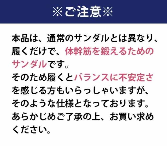 パワースリムサンダル Mサイズ/Lサイズ レディース ネイビー 体幹