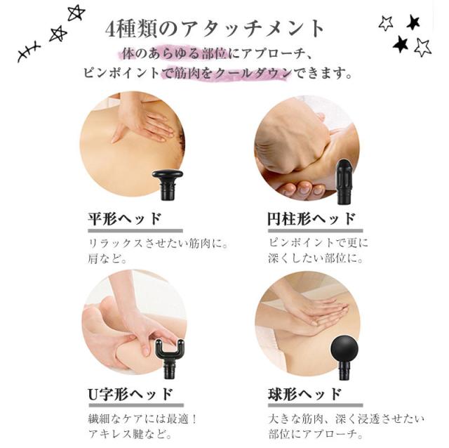 マッサージガン 筋膜リリース SLUBマッサージ器 極小モデル リラックス 筋肉のこりほぐし リラックス 4モード調節 ギフト 送料無料 【PL保険加入済み製品・安心】_7