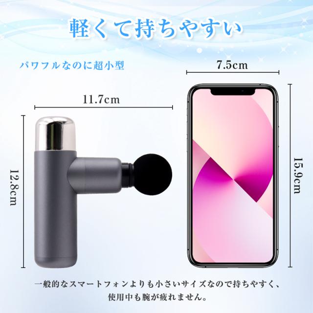 マッサージガン 筋膜リリース SLUBマッサージ器 極小モデル リラックス 筋肉のこりほぐし リラックス 4モード調節 ギフト 送料無料 【PL保険加入済み製品・安心】_2