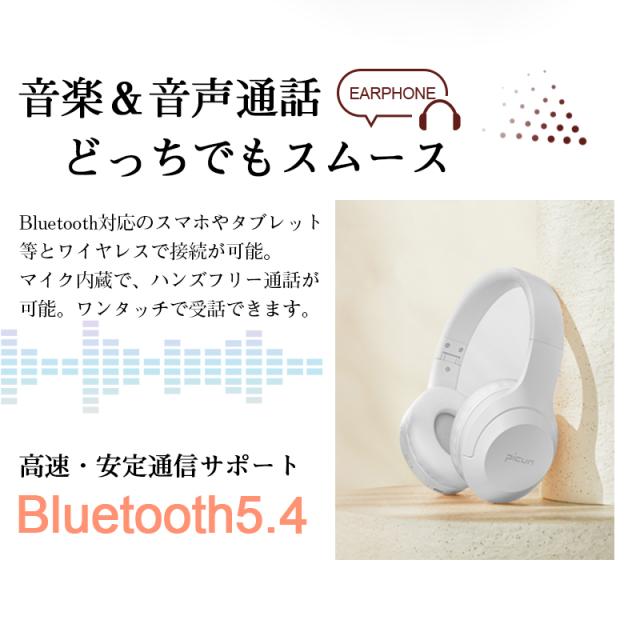 ワイヤレスイヤホン Bluetooth5.4 SDカード対応 ヘッドホン 有線