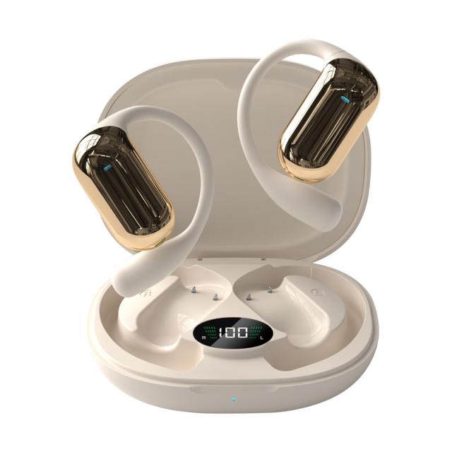 空気伝導 ワイヤレスイヤホン ENCノイズキャンセリング Type-C充電 TWS