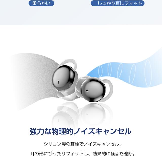 【昼夜兼用イヤホン】 寝ホン 2026年 最新型 睡眠用 イヤホン Bluetooth5.4 寝ながらイヤホン シリコン耳栓 ミニサイズ 軽量 耳にフィット 快適 快眠グッズ 自動ペアリング 睡眠防音 遮音 PC iPhone iOS Android Windowsに対応 90日安心保証付き 【PL保険加入済み製品・安心】