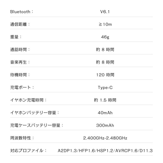 空気伝導式 イヤホン 耳掛け型 OWS&TWS オープンイヤー 完全ワイヤレス Bluetooth6.1 開放型イヤホン 左右分離型 ヘッドセット 自動ペア 超低遅延 ゲーム/動画も快適 タップ操作 充電ケース付属 新モデル ストラップ付き Type-C充電 大容量電池 【PL保険加入済み製品・安心】_13