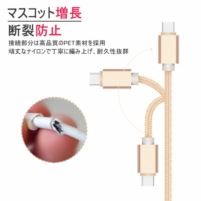 Type-C ケーブル Type-C 充電ケーブル 長さ0.25m 0.5m 1m 1.5 USB Type