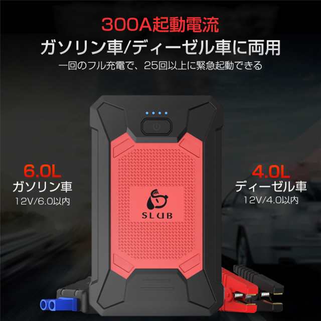 ジャンプスターター 12v車用エンジンスターター 18w急速充電 スマホ急速充電器 ブースターケーブル モバイルバッテリー Pse認証済みの通販はau Pay マーケット 愛度ショップ