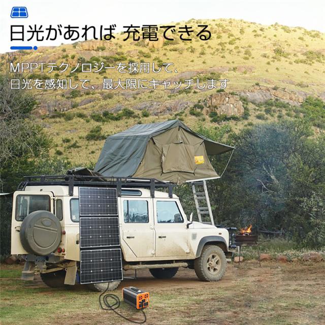 ソーラーパネル ソーラーチャージャー 100W 3枚 折りたたみ 太陽光発電