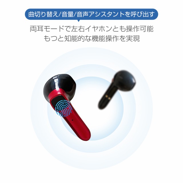 ワイヤレスイヤホン Bluetooth 5.0 ヘッドセット 防水防滴 充電ケース付き HIFI高音質 スタイリッシュ 片耳/両耳通用  自動ペアリングの通販はau PAY マーケット - 愛度ショップ | au PAY マーケット－通販サイト