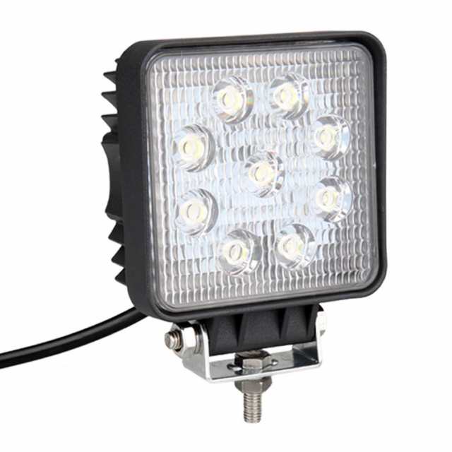 クリスマスギフト 1台 作業灯 12v 24v Led 投光器 27w 広角 防水 ワーク ライト 車 アクセサリー Ledライト スポットライト バックランの通販はau Pay マーケット Life Corner