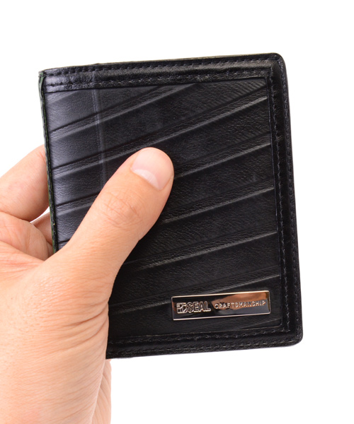 スマートウォレット メンズ 二つ折り 財布 コインケース Seal シール 財布 防水 廃タイヤ タイヤチューブ 人気 日本製 黒 プレゼントの通販はau Pay マーケット Seal Online Store Au Pay マーケット店