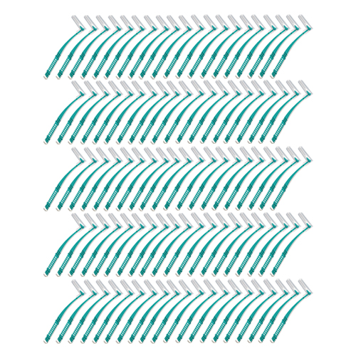 (あす着)(ホテルアメニティ)(歯間ブラシ)(個包装)業務用 L字歯間ブラシ (INTERDENTAL BRUSH) × 100個セット - オーラルケアには欠かせない歯間ブラシ。L字型で使いやすく、歯の間の歯垢を掻き出します。の通販は 5,040円