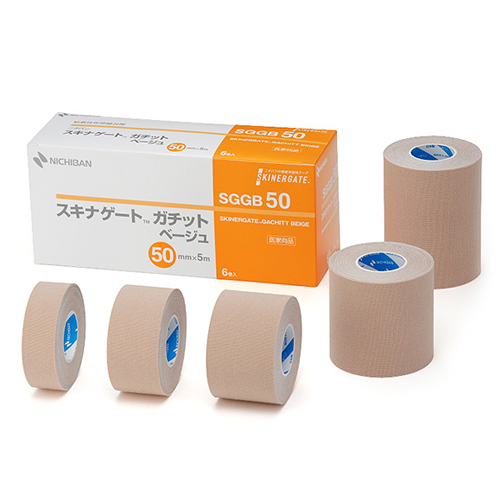 (粘着性布伸縮包帯)ニチバン(NICHIBAN) スキナゲート ガチット ベージュ (SKINERGATE GACHITT)(肌色) (送料無料)の通販は 6,006円