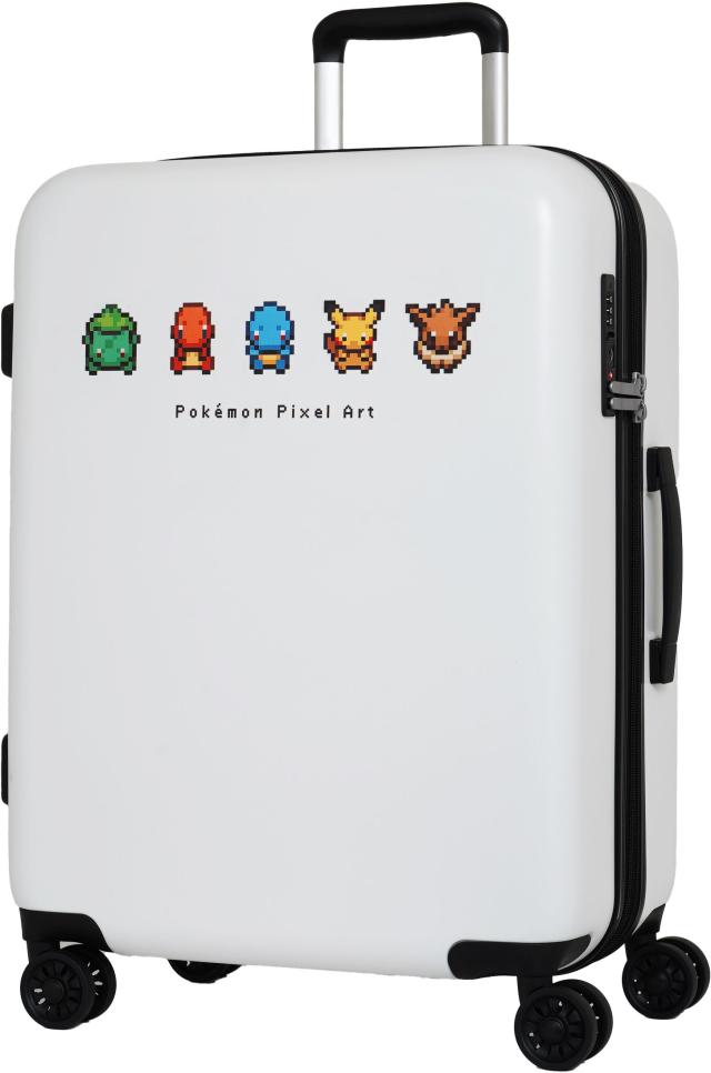 キャリーケース スーツケース ピクセルアート ポケットモンスター Mサイズ マチ拡張 軽量 59L ４輪 旅行 修学旅行 ダイヤルロック TSAロック ネームタグ ABS 旅行 pk-0881-56 キャラクターポケモン キャラクター Pixel Art_4