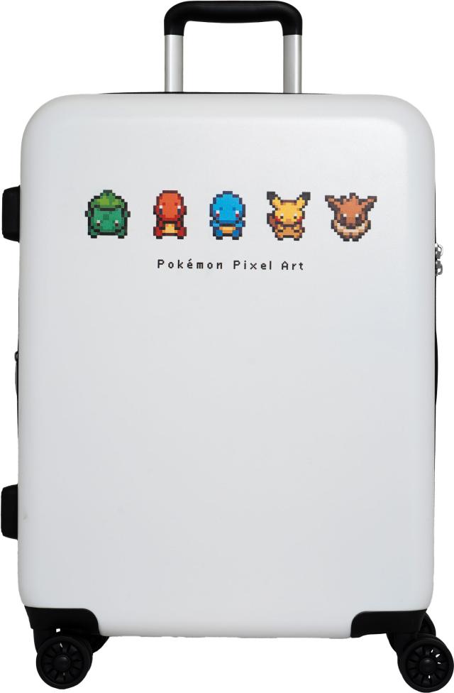 キャリーケース スーツケース ピクセルアート ポケットモンスター Mサイズ マチ拡張 軽量 59L ４輪 旅行 修学旅行 ダイヤルロック TSAロック ネームタグ ABS 旅行 pk-0881-56 キャラクターポケモン キャラクター Pixel Art_5