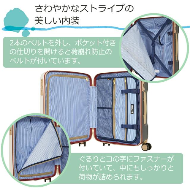 キャリーケース スーツケース moz モズ Sサイズ 軽量 38L 4輪 旅行 修学旅行  旅行カバン TSAロック ダイヤルロック ストッパー サイレント 丈夫 北欧 可愛い 2〜3泊  PC ABS 女性 母の日 mz-0844-48 キャリーケース スーツケース moz モズ Sサイズ 軽量 38L 4輪 旅行