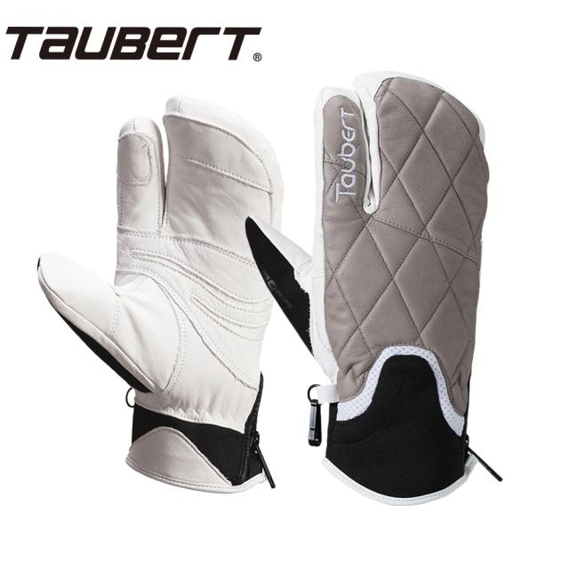 TAUBERT (トーバート) FINGER3-LE L･Grey / White 25-26 Made in JAPAN ライトグレー / ホワイト スキー グローブ
